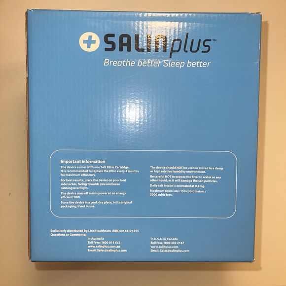 Salin Plus Home Salt Therapy Device Ionized Air Purifier - Picture 5 of 14